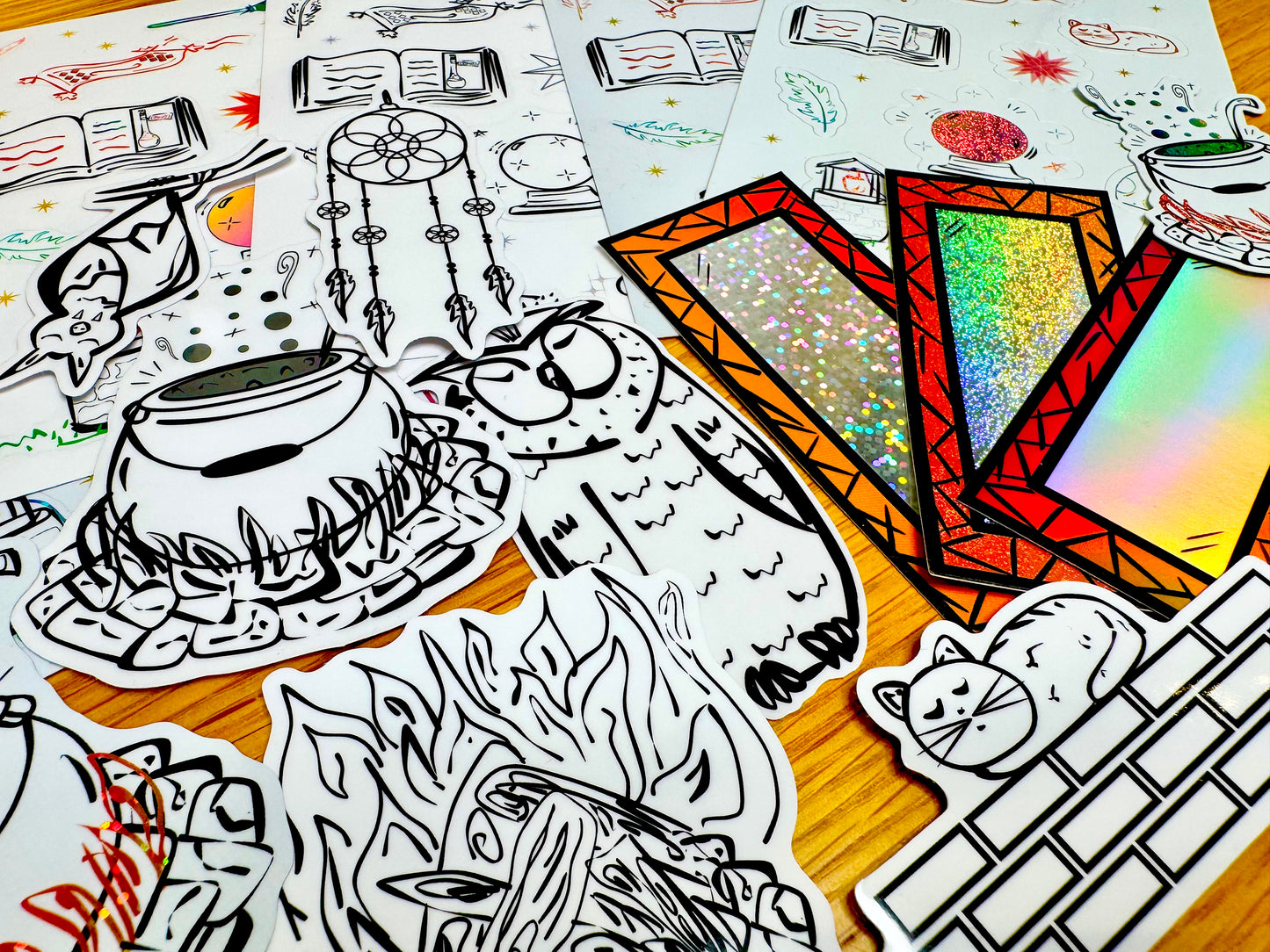 Bubbly Brew - Cauldron Sticker | Clear, Waterproof Vinyl | 6.5x8cm (2.4x3")