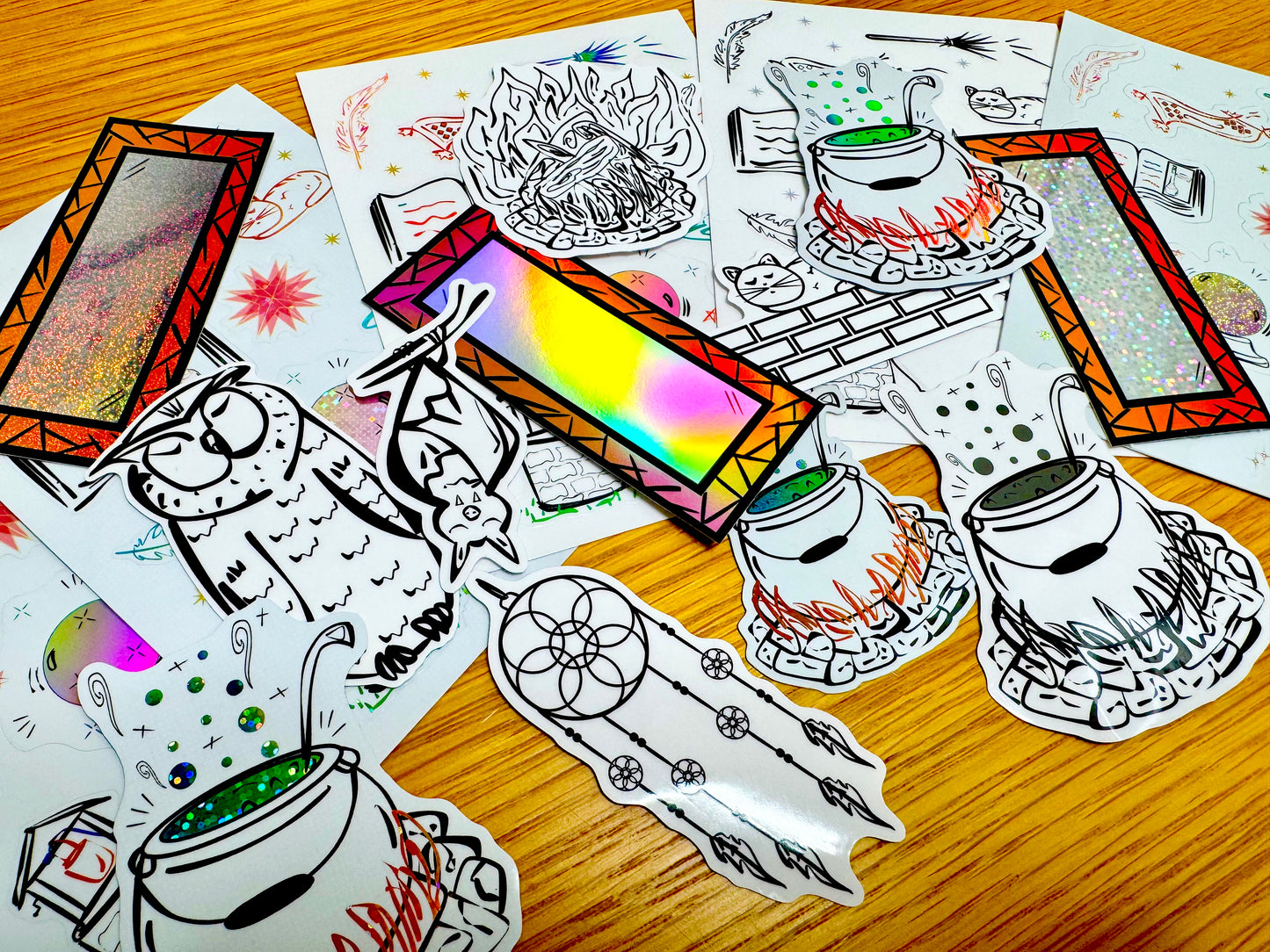 Moonwoven- Dreamcatcher Sticker | Clear, Waterproof Vinyl | 3.5x8.5cm (1.4x3.3")