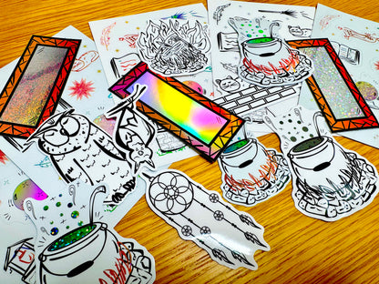 Moonwoven- Dreamcatcher Sticker | Clear, Waterproof Vinyl | 3.5x8.5cm (1.4x3.3")