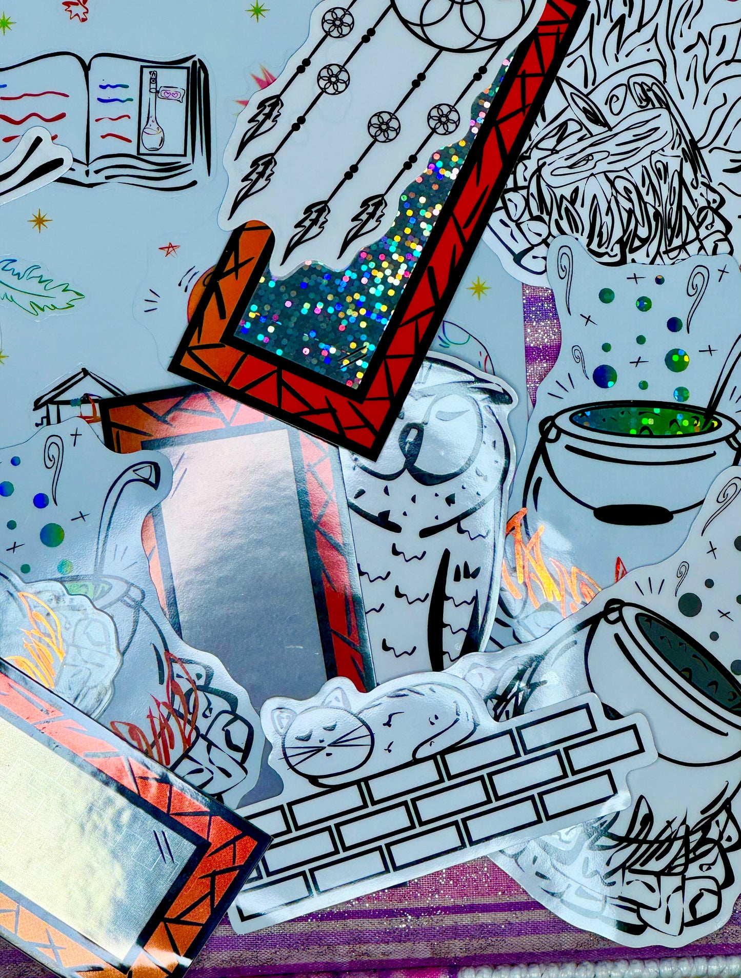 Catnap Loaf- Cat on wall Sticker | White, Waterproof Vinyl | 8.5x3.7cm (3.3x1.5")