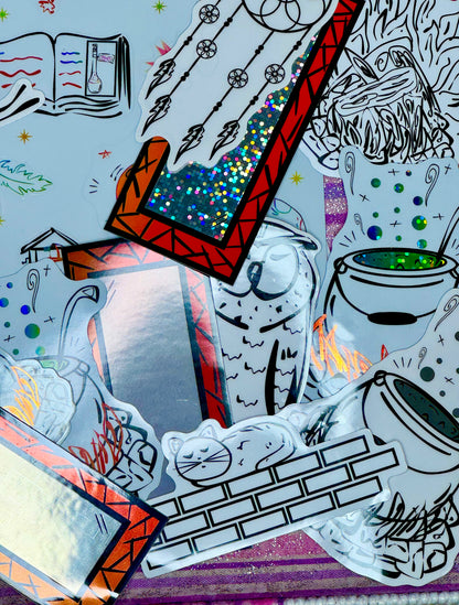 Catnap Loaf- Cat on wall Sticker | White, Waterproof Vinyl | 8.5x3.7cm (3.3x1.5")