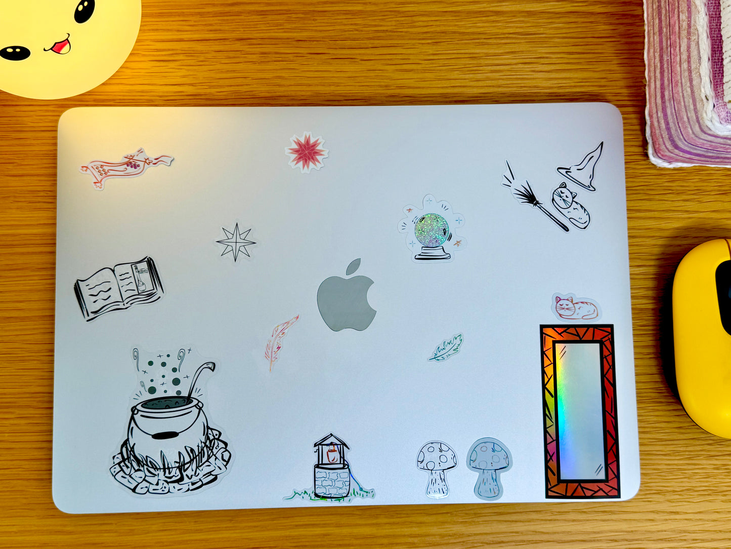 Lucid Reflection - Mirror Sticker | Holographic, Waterproof Vinyl | 4x9cm (1.6x3.5")