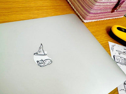 Charmed Bits & Bobs - Sticker Sheet | Clear Vinyl (Monochrome Edition), Waterproof | 10x14cm (3.9x5.5")