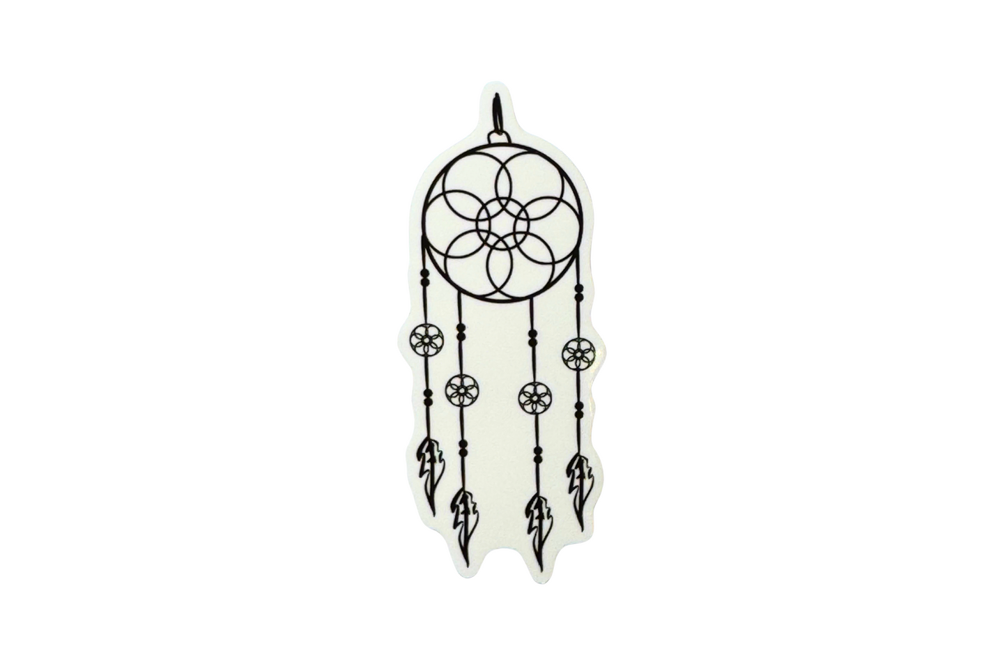 Moonwoven- Dreamcatcher Sticker | Clear, Waterproof Vinyl | 3.5x8.5cm (1.4x3.3")