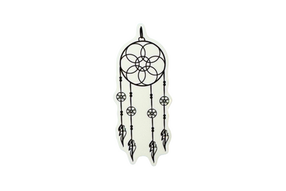 Moonwoven- Dreamcatcher Sticker | Clear, Waterproof Vinyl | 3.5x8.5cm (1.4x3.3")