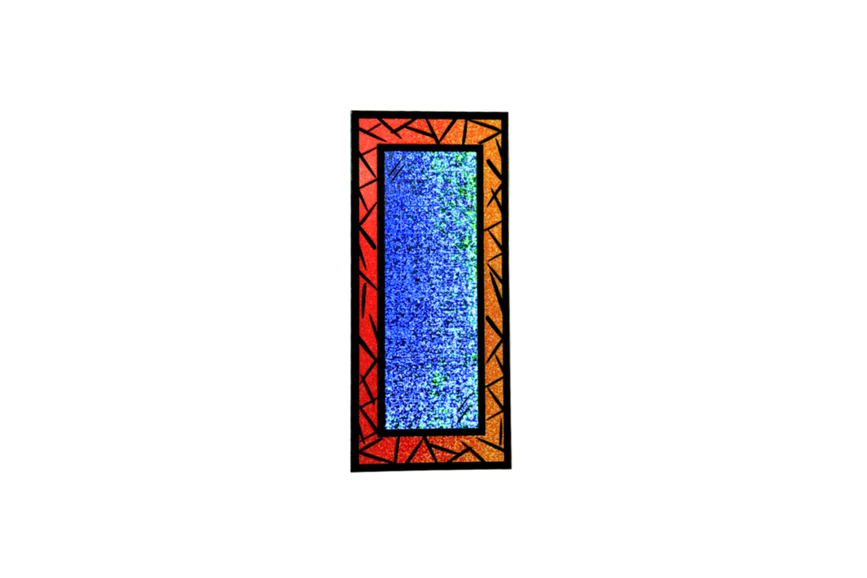 Lucid Reflection - Mirror Sticker | Pixie Dust, Waterproof Vinyl | 4x9cm (1.6x3.5")