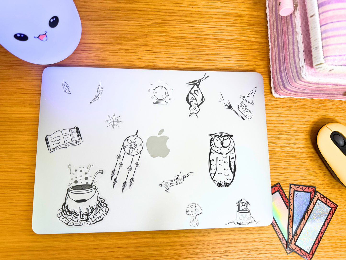 Nap Ninja - Bat Sticker | Clear, Waterproof Vinyl | 3.5x7cm (1.4x2.8")