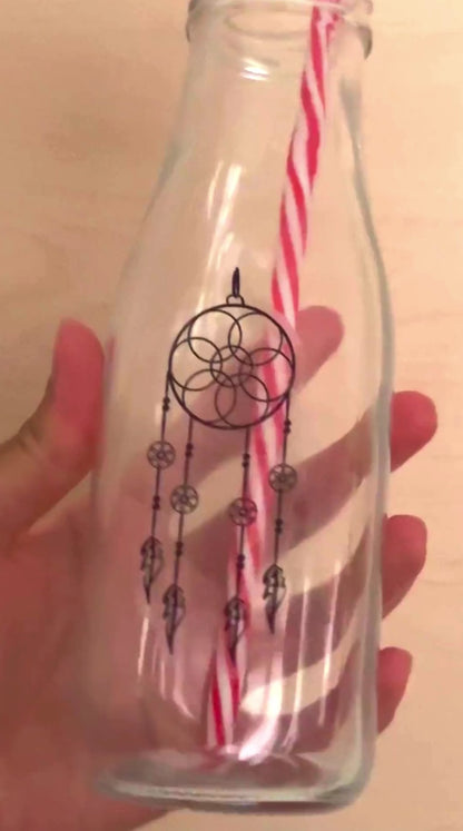 Moonwoven- Dreamcatcher Sticker | Clear, Waterproof Vinyl | 3.5x8.5cm (1.4x3.3")